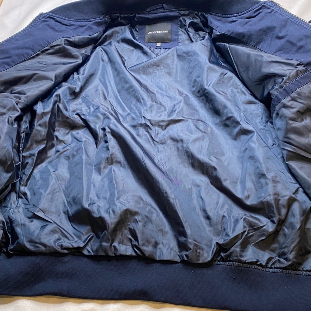 Lucky Brand Deep Blue Bomber Jacket - Picture 13 of 16
